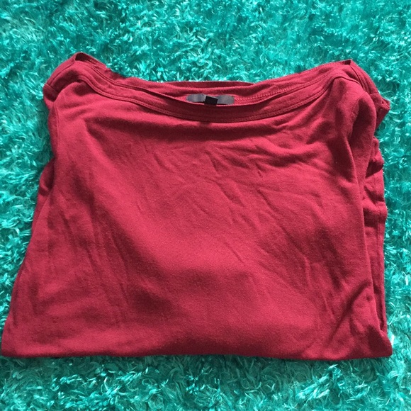 GAP long sleeve wine top - Picture 6 of 7